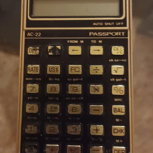Vintage calculator used