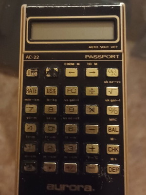 Vintage calculator used