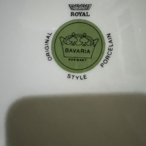 Royal Porcelain Bavaria Style plates like new, 2 pieces