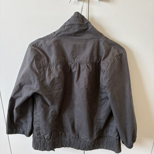 Bershka Grey Thin Jacket With 3/4 Sleeves Like New