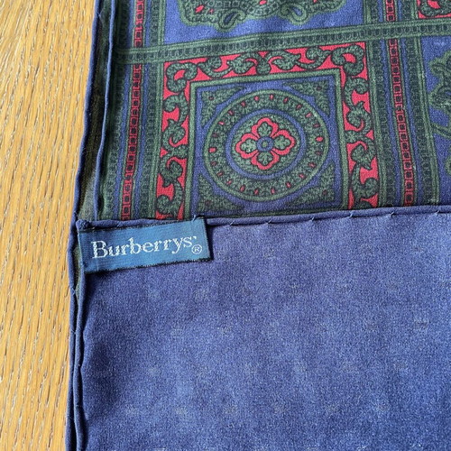 Burberry’s men's silk scarf new with beautiful patterns
