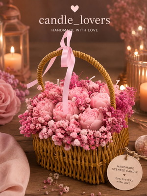 Bouquet scented candle with your choice of aroma