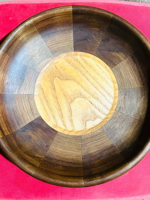 Wooden bowl plate new, handmade, solid wood
