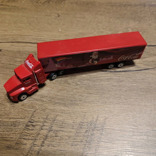 Coca Cola Santa Claus truck like new, 18 centimeters