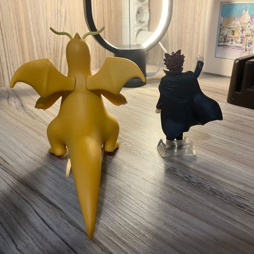 Pokemon Figure Lance & Dragonite 1/20 World Kanto Region like new