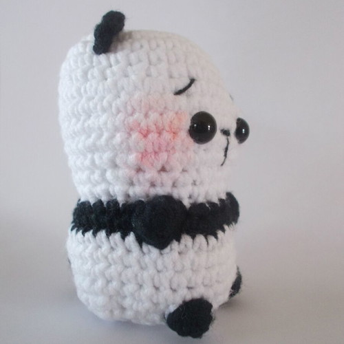 Handmade Amigurumi Panda keychain, new