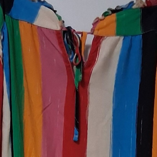 Karavan colorful viscose dress one size like new without belt