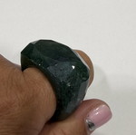 Moss Agate Ring new, handmade from natural solid stone
