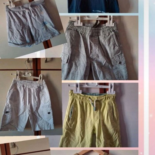 Boys' shorts and t-shirts pack size 5Y like new, multicolor
