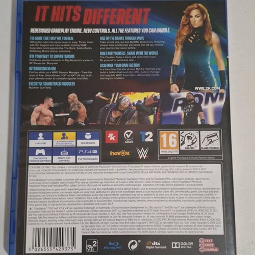 WWE 2K22 PS4 game used