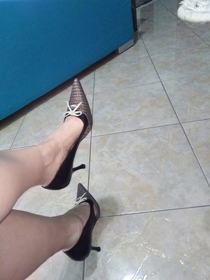 Two-tone pumps used, size 38, Nine West