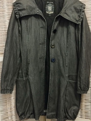 NO NAME denim jacket like new, black, size Small, lined