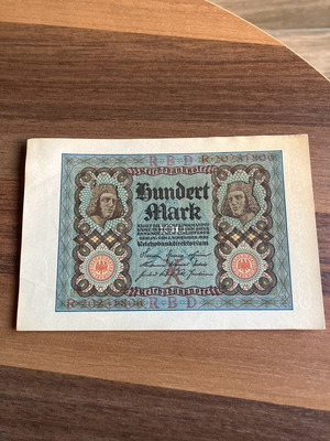 100 Mark 1920 used