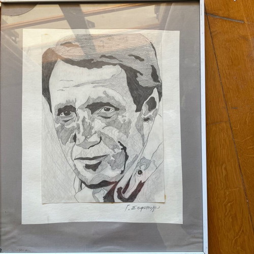 Spyropoulos portrait painting used 40x33 without frame
