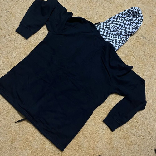 Vans hoodie size M like new, black and white