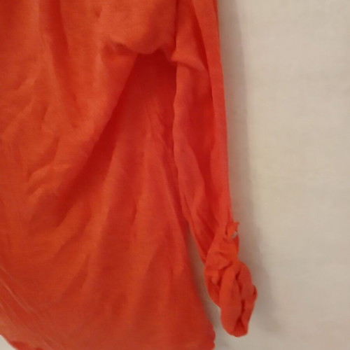 Cecil Orange Coral Long Sleeve Fine Knit Top size M like new