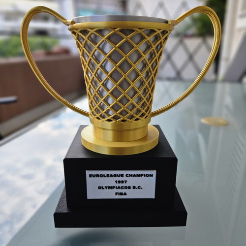 Euroleague Trophy 1997 Olympiacos BC new