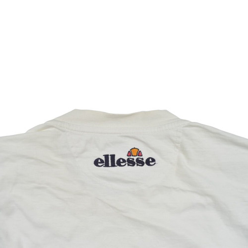 Ellesse 90s Spell Out Logo T-Shirt white blue purple used