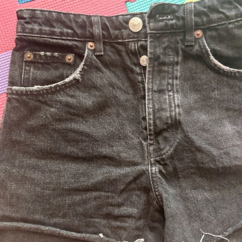 Zara shorts size 36 black high waist like new