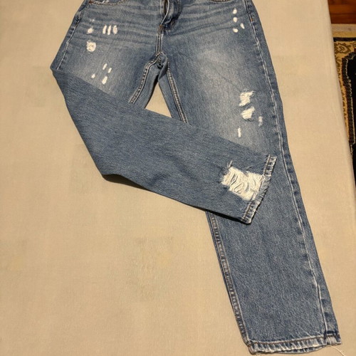 Tally Weijl mom fit jeans size 38 like new with rips blue