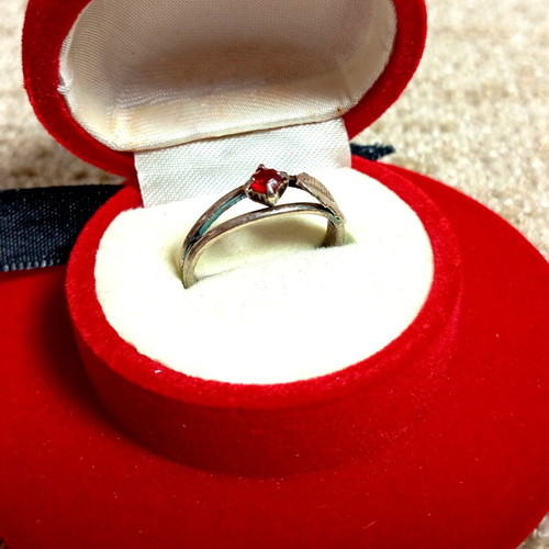 Children's vintage rings with zircon stones, pack of 4, new