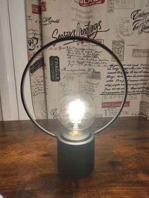 Metal Decorative Table Lamp New, Battery Operated, 27.5x21cm