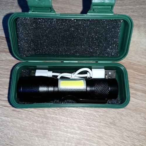 Mini Aluminum LED Flashlight Rechargeable New