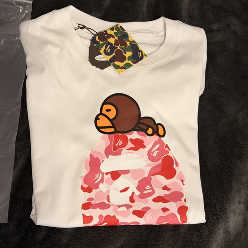 Bape T-shirt new, pink and white, size XL