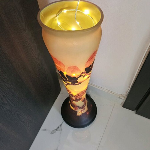 Emile Galle vase like new, dimensions 63x19