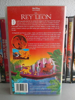 El Rey Leon VHS videotape