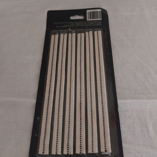 Spare wicks for hurricane lamp, set of 6, new