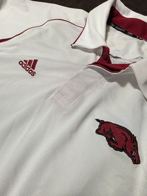 Arkansas Razorbacks Official Polo Shirt like new, size XL