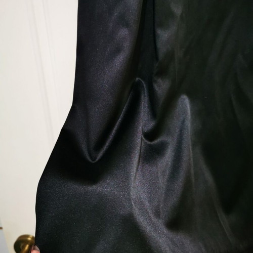 Satin black dress tight fit like new