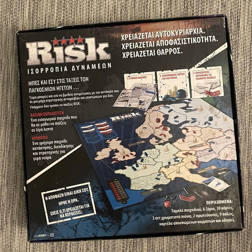 Risk: Balance of Power board game like new, 2 players, Greek edition