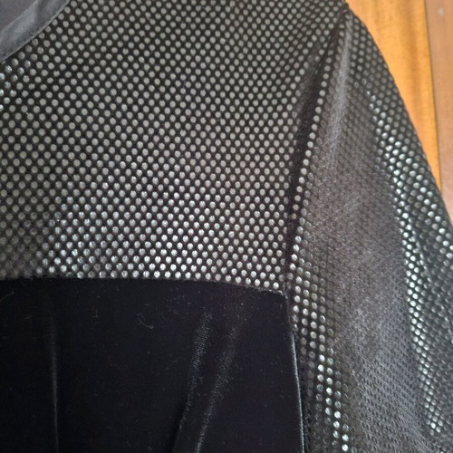 Black velvet midi dress like new EU46