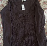 Hollister Knit Cardigan Babydoll Dark Brown Size M Like New
