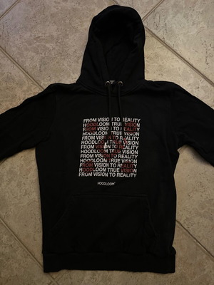 HoodLoom men's hoodie and tracksuit size M like new, black and gray