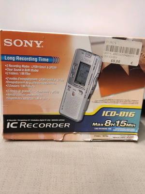 Sony IC recorder μεταχειρισμένος εγγραφέας φωνής με καθαρό ήχο