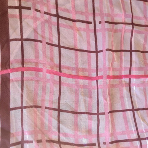 Square pink scarf used, small size