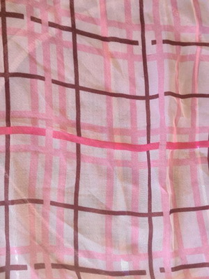 Square pink scarf used, small size