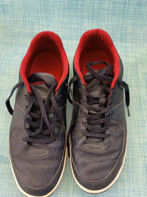 Lacoste sneakers used, blue, size 43