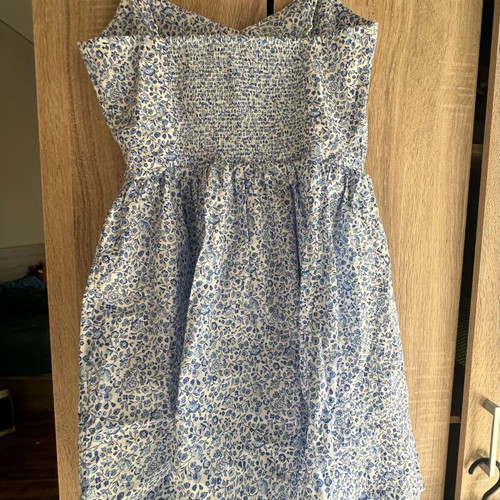 h&m blue and white dress Easter Mint Hand Smocked Girl's Dress main image 1