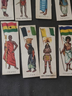 Melo collectible stickers used, pack of 12, traditional costumes