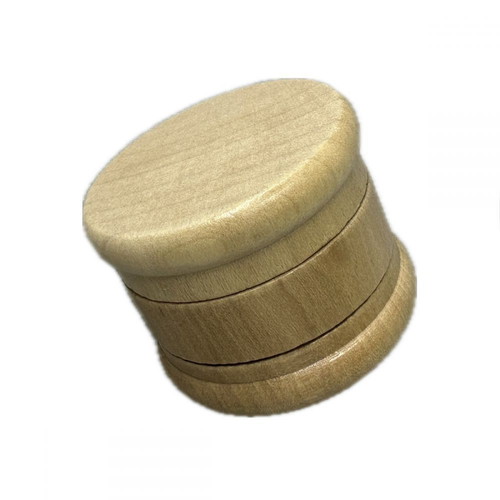 Bamboo grinder 56x45mm 2-compartment new with sieve