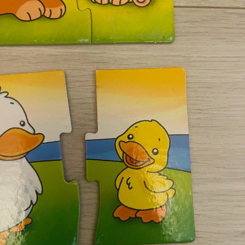 Educational game with cards used without box