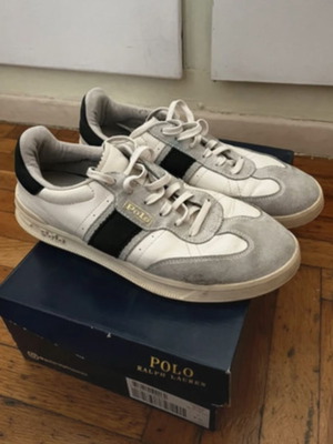 Ralph Lauren men casual shoes size 41 used, white and grey