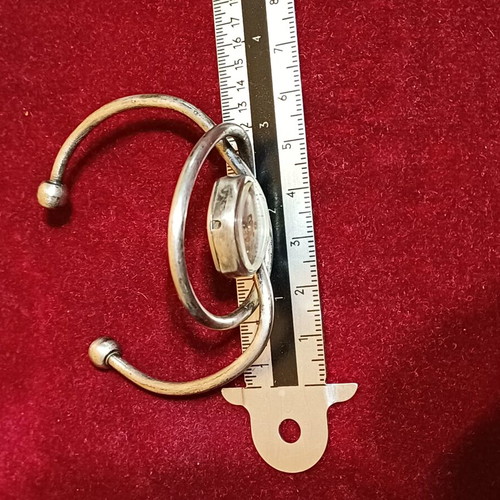 Women's bracelet cuff with built-in watch mechanism like new