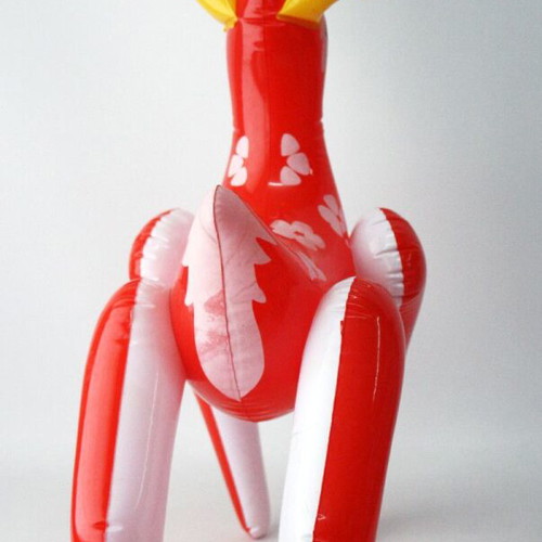 Vintage 80's Inflatable Reindeer 58cm Red Christmas New