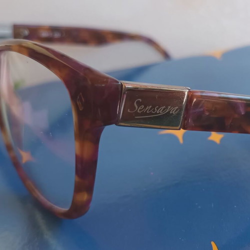 Sensaya eyeglass frame like new, brown and purple shades
