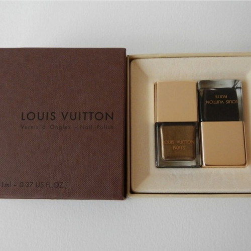 Louis Vuitton βερνίκι νυχιών σετ χρυσό και καφέ
